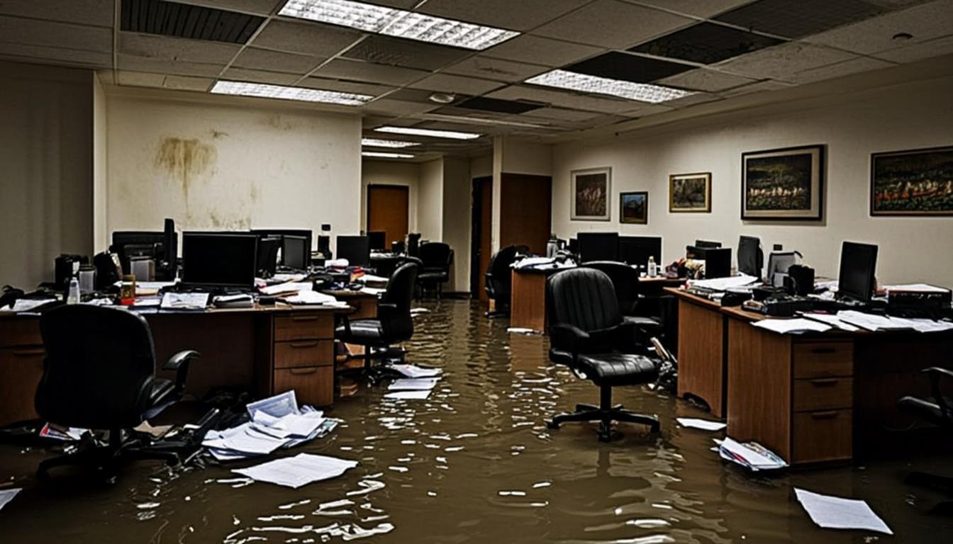 Before: Water damaged property